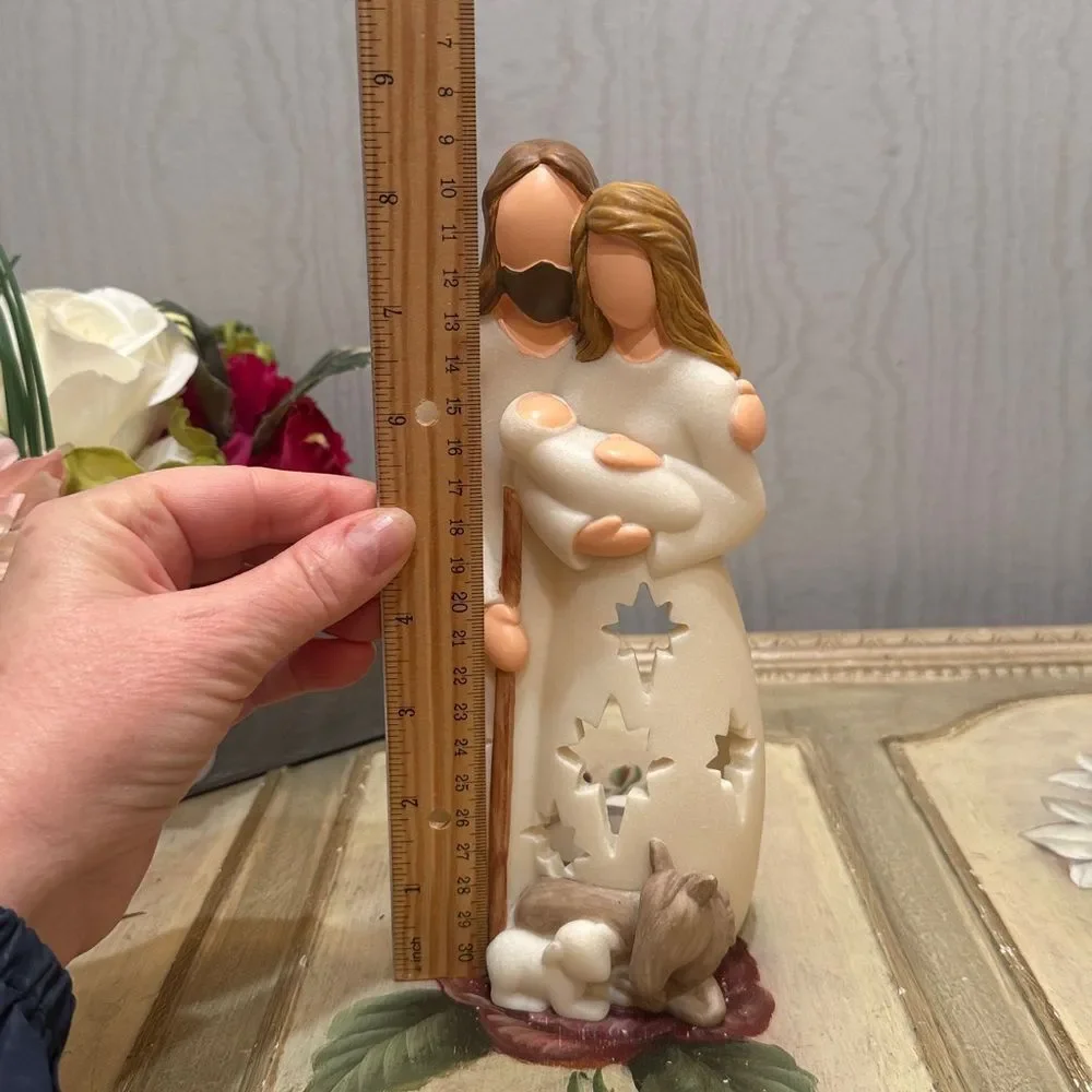 OakiWay Nativity Scene Candle Holder Figurine